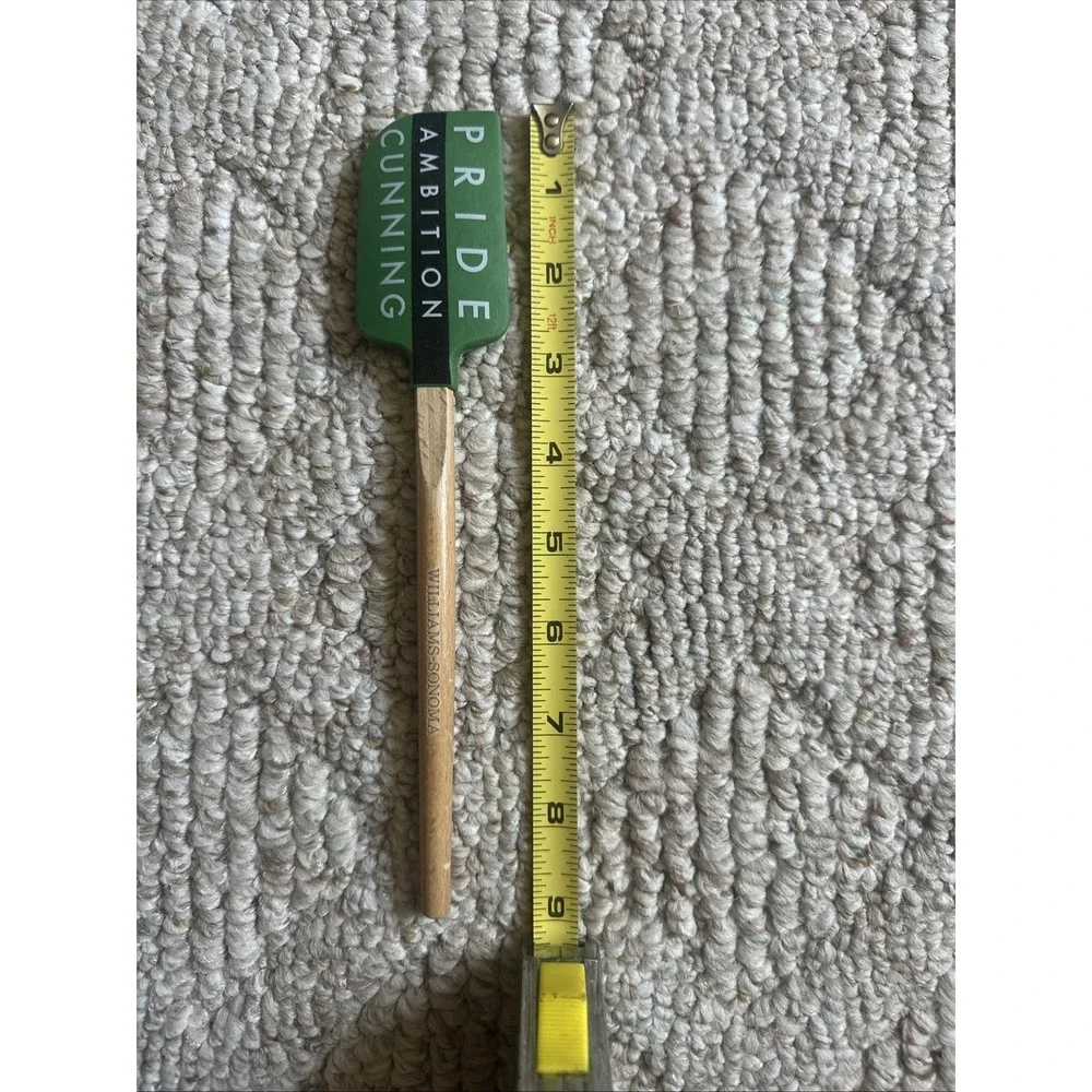 Williams Sonoma Harry‎ Potter Slytherin Silicone Spatula 9 inch Wooden NWOT